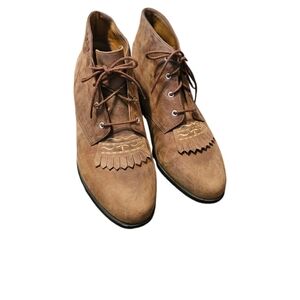 Ariat Women's Distressed Brown Lace Up Ankle Boots Size 8.5